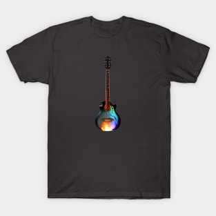 Neon Fire Guitar T-Shirt